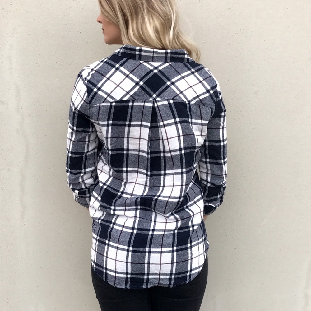 Navy Plaid Flannel